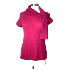 Cynthia Rowley 100% Cashmere‎ Cap Sleeve Sweater Tiny Flaw